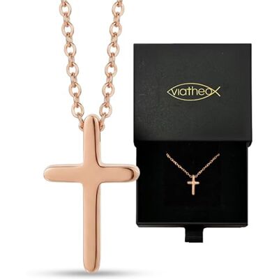 Viatheo Collier Croix Chrétienne en Argent Collier Croix Chrétienne Homme Femme Bijoux Religieux Unisexe Cadeau pour Baptême Communion et Foi Pendentif Symbole de Foi Viatheo Collier Croix Chrétienne en Argent Collier Croix Chrétienne Homme Femme Bijoux Religieux Unisexe Cadeau pour Baptême Communion et Foi Pendentif Symbole de Foi