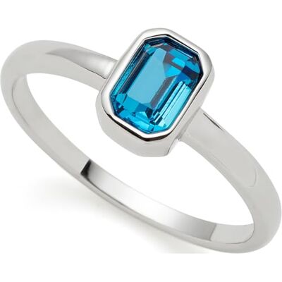 JEWELS BY LEONARDO 024464 Ciao Sophia Bague solitaire en acier inoxydable argenté Taille 17 (53) Cristal de verre bleu, Acier inoxydable Verre, Aucune pierre précieuse JEWELS BY LEONARDO 024464 Ciao Sophia Bague solitaire en acier inoxydable argenté Taille 17 (53) Cristal de verre bleu, Acier inoxydable Verre, Aucune pierre précieuse