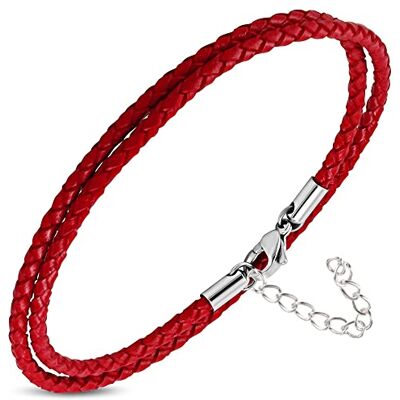 ZENSE Bracelet rouge pour homme en corde ajustable ZB0380 ZENSE Bracelet rouge pour homme en corde ajustable ZB0380