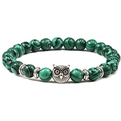 XBOW Naturel Bleu Pierre Perlé Hibou Bracelets 8mm Hommes Oeil De Tigre Noir Lave Bracelet Élastique Bracelet Pour Femmes Couple Bijoux, Style 15 XBOW Naturel Bleu Pierre Perlé Hibou Bracelets 8mm Hommes Oeil De Tigre Noir Lave Bracelet Élastique Bracelet Pour Femmes Couple Bijoux, Style 15