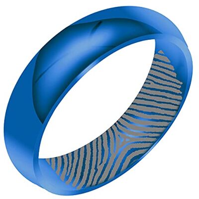 FBHDKJNFG Une bague de mariage, une bague d'éternité, une ba Alliance en titane avec gravure d'empreintes digitales, dôme, bleu, for homme et femme, 3 mm, 4 mm, 6 mm, plusieurs tailles(4MM,Z) FBHDKJNFG Une bague de mariage, une bague d'éternité, une ba Alliance en titane avec gravure d'empreintes digitales, dôme, bleu, for homme et femme, 3 mm, 4 mm, 6 mm, plusieurs tailles(4MM,Z)