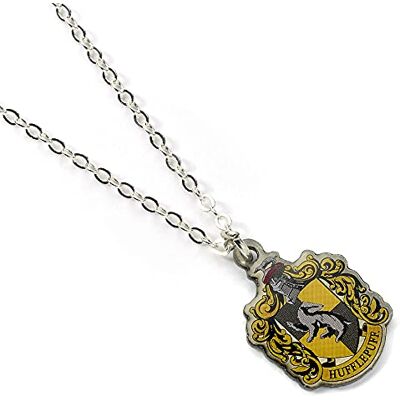 Harry Potter Pendentif et collier plaqués argent Hufflepuff, taille unique, Zinc, Pas de gemme Harry Potter Pendentif et collier plaqués argent Hufflepuff, taille unique, Zinc, Pas de gemme