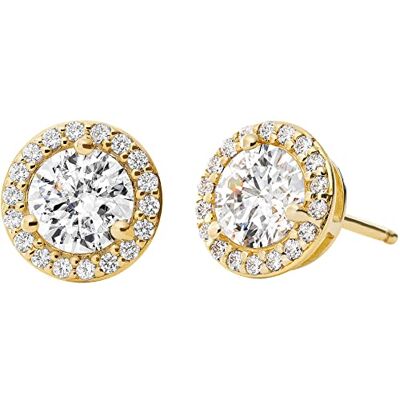 Michael Kors Boucles d’oreilles pour femme en métal doré ornées de pierres semi-précieuses avec fermoir à tige Michael Kors Boucles d’oreilles pour femme en métal doré ornées de pierres semi-précieuses avec fermoir à tige