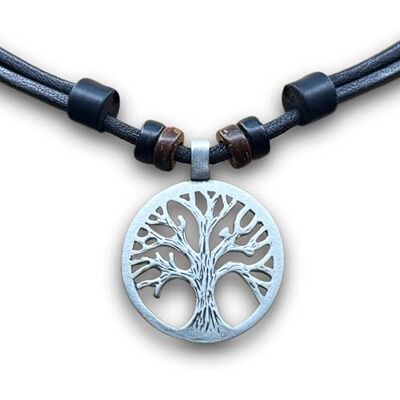HANA LIMA Collier cuir Bijou surfeur Pendentif femme Chaîne homme Arbre vie HANA LIMA Collier cuir Bijou surfeur Pendentif femme Chaîne homme Arbre vie