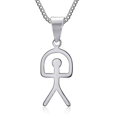 BOBIJOO JEWELRY Pendentif indalo Gitan Symbole Espagne Petit modèle Acier Inoxydable Argenté Chaîne Incluse BOBIJOO JEWELRY Pendentif indalo Gitan Symbole Espagne Petit modèle Acier Inoxydable Argenté Chaîne Incluse