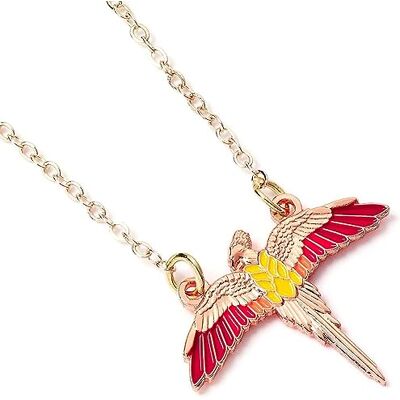 Harry Potter The Carat Shop Collier Pendentif Fumseck Le Phénix Multicolore, Acier inoxydable Harry Potter The Carat Shop Collier Pendentif Fumseck Le Phénix Multicolore, Acier inoxydable