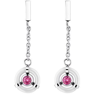 Phebus 843-013.B.502 boucles d'oreilles en acier inoxydable cristal, Céramique, Cristal Phebus 843-013.B.502 boucles d'oreilles en acier inoxydable cristal, Céramique, Cristal