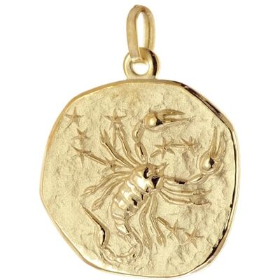 trendor Signe du zodiaque Scorpion, argent plaqué or, Ø 20 mm, 21300-11 Pendentif Scorpion, signe du zodiaque, bijou en argent plaqué or avec motif zodiacal, bijou symbolique pour femmes et hommes trendor Signe du zodiaque Scorpion, argent plaqué or, Ø 20 mm, 21300-11 Pendentif Scorpion, signe du zodiaque, bijou en argent plaqué or avec motif zodiacal, bijou symbolique pour femmes et hommes