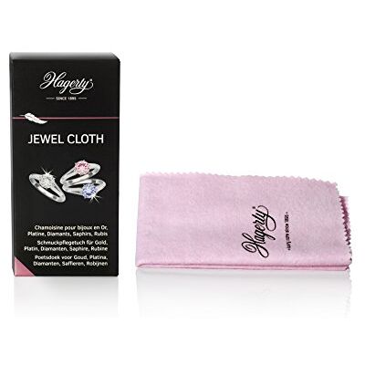 Hagerty Jewel Cloth Chiffon de nettoyage pour les pierres précieuses, l'or et le platine 36x30cm I Chiffon 100% coton imprégné I Chamoisine de polissage efficace pour les diamants, saphirs et rubis Hagerty Jewel Cloth Chiffon de nettoyage pour les pierres précieuses, l'or et le platine 36x30cm I Chiffon 100% coton imprégné I Chamoisine de polissage efficace pour les diamants, saphirs et rubis