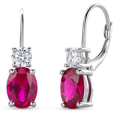 Miore Bijoux pour Femmes Boucles d'Oreilles Dormeuses en Argent Sterling 925 avec Pierre Précieuse Pierre de Naissance Rubis Émeraude et zircone Boucles d'Oreilles pendantes en Argent poli Miore Bijoux pour Femmes Boucles d'Oreilles Dormeuses en Argent Sterling 925 avec Pierre Précieuse Pierre de Naissance Rubis Émeraude et zircone Boucles d'Oreilles pendantes en Argent poli