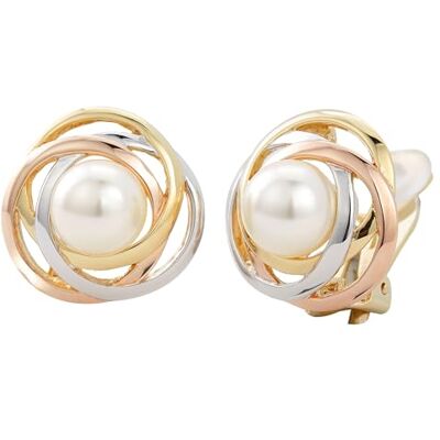 Traveller des Boucles d'oreille à clip Perle 10mm Traveller des Boucles d'oreille à clip Perle 10mm