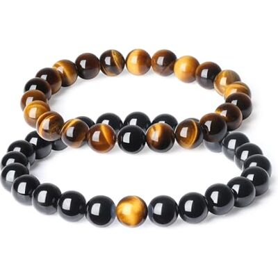 COAI Bracelet Distance Pierres Semi-Précieuses Bijoux Couple COAI Bracelet Distance Pierres Semi-Précieuses Bijoux Couple