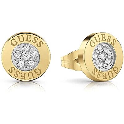 GUESS 32023449 Boucles d'oreilles en acier inoxydable avec zircon pour femme, Pequeño, Acier inoxydable, Zircon GUESS 32023449 Boucles d'oreilles en acier inoxydable avec zircon pour femme, Pequeño, Acier inoxydable, Zircon