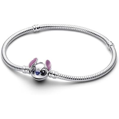 PANDORA Disney Stitch 593738C01-23 Collection Disney Bracelet maille serpent en argent sterling 23 cm, 593738C01-23, Argent sterling, Pas de gemme PANDORA Disney Stitch 593738C01-23 Collection Disney Bracelet maille serpent en argent sterling 23 cm, 593738C01-23, Argent sterling, Pas de gemme