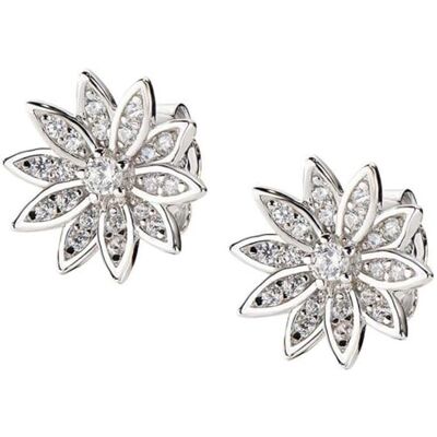 Amen Boucles d'oreilles femme ELOBBZ, Argent sterling Zircon Amen Boucles d'oreilles femme ELOBBZ, Argent sterling Zircon