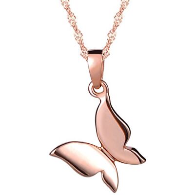 Unendlich U Collier et pendentif femme fille en argent 925 le joli pendentif de papillon bijou classique, Argent sterling 925, sans_pierre Unendlich U Collier et pendentif femme fille en argent 925 le joli pendentif de papillon bijou classique, Argent sterling 925, sans_pierre