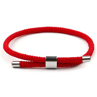 ZENSE Bracelet rouge pour homme en corde tressée ajustable ZB0368 ZENSE Bracelet rouge pour homme en corde tressée ajustable ZB0368