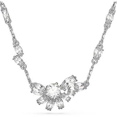 Swarovski Pendentif Gema, coupe mixte, fleur, vert, plaqué or Swarovski Pendentif Gema, coupe mixte, fleur, vert, plaqué or