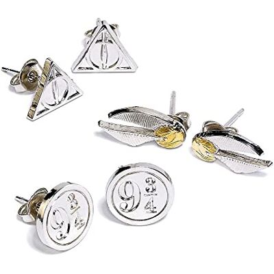 The Carat Shop HARRY POTTER Symbols Femme Set de Boucles d'oreilles Couleur Argent The Carat Shop HARRY POTTER Symbols Femme Set de Boucles d'oreilles Couleur Argent