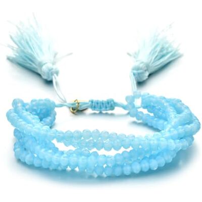 DEJIN 1 bracelet ethnique réglable en cristal multicolore pour femme, Pierre DEJIN 1 bracelet ethnique réglable en cristal multicolore pour femme, Pierre