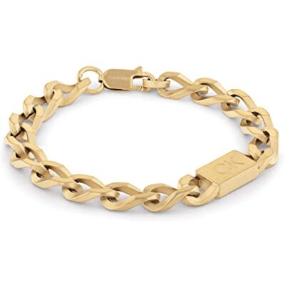 Calvin Bracelet en chaîne pour Homme Collection OUTLOOK Or jaune 35000256 Calvin Bracelet en chaîne pour Homme Collection OUTLOOK Or jaune 35000256