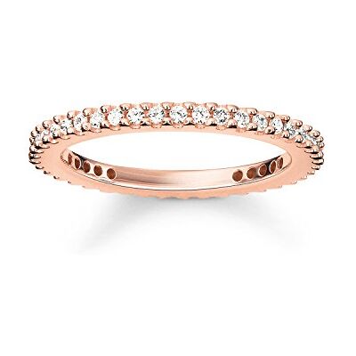 Thomas Sabo Glam & Soul TR1980-051-14 Bague pour femme en argent 925 et zircone Blanc Taille ronde, 44, Métal précieux, Zircone Thomas Sabo Glam & Soul TR1980-051-14 Bague pour femme en argent 925 et zircone Blanc Taille ronde, 44, Métal précieux, Zircone