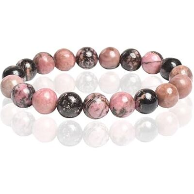 Memphis Bracelet Pierre Naturelle 10mm Rhodonite Memphis Bracelet Pierre Naturelle 10mm Rhodonite