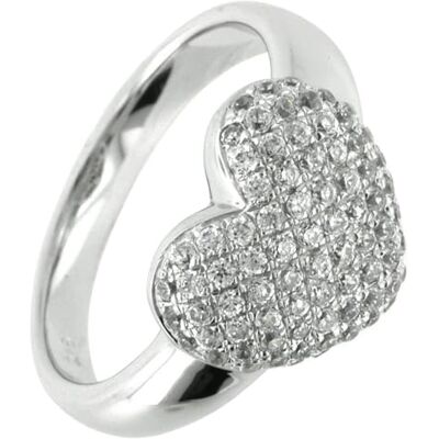 trendor Bague femme en argent 925, forme cœur, réf. 66240-56 Taille 56 De ravissants bijoux en argent, une idée cadeau pour les femmes trendor Bague femme en argent 925, forme cœur, réf. 66240-56 Taille 56 De ravissants bijoux en argent, une idée cadeau pour les femmes