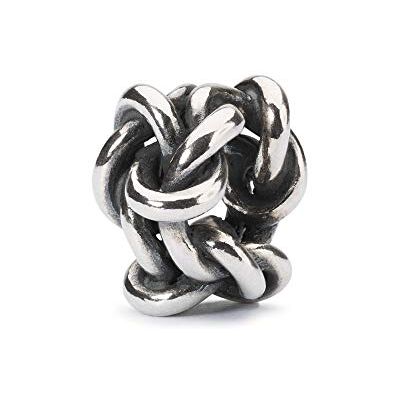 TROLLBEADS Charm Knoten der Freundschaft aus Sterling-Silber in der Farbe Silber, TAGBE-20204 TROLLBEADS Charm Knoten der Freundschaft aus Sterling-Silber in der Farbe Silber, TAGBE-20204