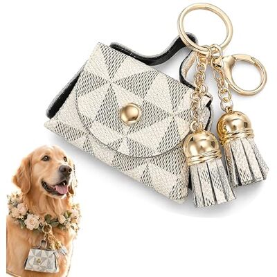 inkihuit Coussin de bague de mariage pour chien Coussin pour alliances ou bagues de fiançailles Boîte à coussin en cuir pour animaux de compagnie Blanc inkihuit Coussin de bague de mariage pour chien Coussin pour alliances ou bagues de fiançailles Boîte à coussin en cuir pour animaux de compagnie Blanc