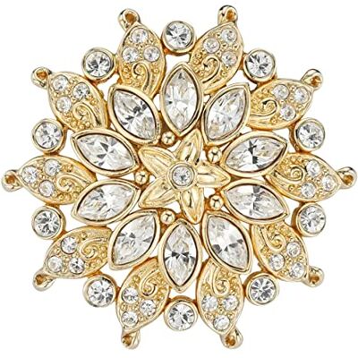 Traveller Broche Fleur Cristaux Traveller Broche Fleur Cristaux