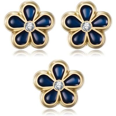 BOBIJOO JEWELRY Lot de 3 Petits pins Franc-Maçon Fleur de Myosotis Email Bleu Faux Diamant 8mm Discret, See Description, See description BOBIJOO JEWELRY Lot de 3 Petits pins Franc-Maçon Fleur de Myosotis Email Bleu Faux Diamant 8mm Discret, See Description, See description