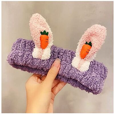 ULPUDFAO Bandeau de lavage du visage pour femmes et filles Jolies oreilles de lapin en peluche Bandeau doux pour lavage du visage Bandeau de bain Accessoires de cheveux tendance pour laver le visage ULPUDFAO Bandeau de lavage du visage pour femmes et filles Jolies oreilles de lapin en peluche Bandeau doux pour lavage du visage Bandeau de bain Accessoires de cheveux tendance pour laver le visage