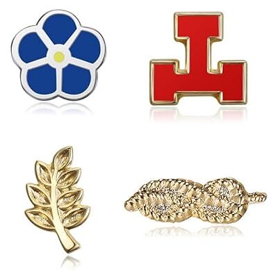 BOBIJOO JEWELRY Lot Ensemble de 4 Pin's Acacia Myosotis Arche Royale Noeud Lac Amour Franc-Maçon, See Description, See description BOBIJOO JEWELRY Lot Ensemble de 4 Pin's Acacia Myosotis Arche Royale Noeud Lac Amour Franc-Maçon, See Description, See description