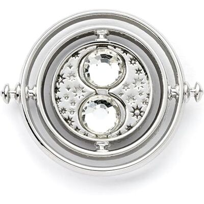 Harry Potter Pin's argenté – Épinglette pour vêtements Retourneur de temps, One Size, Argent, Pas de gemme Harry Potter Pin's argenté – Épinglette pour vêtements Retourneur de temps, One Size, Argent, Pas de gemme