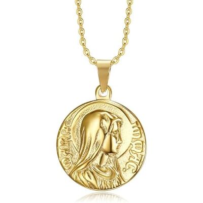 BOBIJOO JEWELRY Pendentif Médaille Miraculeuse de l'Immaculée Conception Sainte Vierge Marie Or Acier Plaqué Doré, taille unique, Acier inoxydable BOBIJOO JEWELRY Pendentif Médaille Miraculeuse de l'Immaculée Conception Sainte Vierge Marie Or Acier Plaqué Doré, taille unique, Acier inoxydable