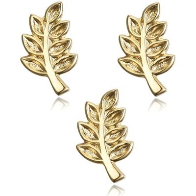 BOBIJOO JEWELRY Lot de 3 Pins Discret 10mm Branche Acacia Franc-Maçonnerie Pin's Plaqué Doré Or BOBIJOO JEWELRY Lot de 3 Pins Discret 10mm Branche Acacia Franc-Maçonnerie Pin's Plaqué Doré Or