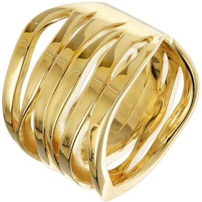 trendor Bague pour femme, argent sterling 925, plaqué or, bague de créateur 21907 trendor Bague pour femme, argent sterling 925, plaqué or, bague de créateur 21907