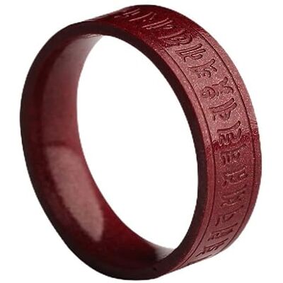 JINGXIGE Bague Pierre Naturelle Bagues En Cinabre Naturel De Haute Qualité Pour Hommes Et Femmes Disponibles Tailles Ornées D'Un Motif Mantra À Six Caractères Diamètre Intérieur 17mm JINGXIGE Bague Pierre Naturelle Bagues En Cinabre Naturel De Haute Qualité Pour Hommes Et Femmes Disponibles Tailles Ornées D'Un Motif Mantra À Six Caractères Diamètre Intérieur 17mm