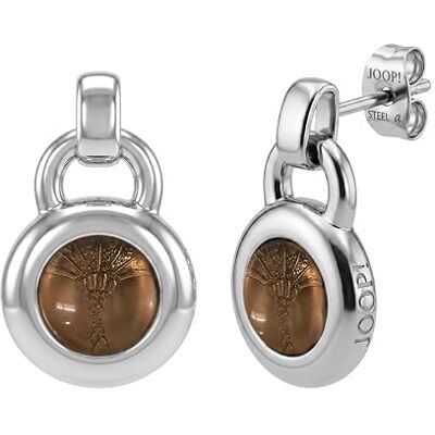 JOOP! Boucles d'Oreilles pour Femme en Acier inoxydable Argenté avec Verre Boucle d'Oreille Pendante en Forme de Bleuet JOO-E0042 JOOP! Boucles d'Oreilles pour Femme en Acier inoxydable Argenté avec Verre Boucle d'Oreille Pendante en Forme de Bleuet JOO-E0042