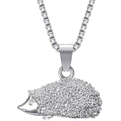 BOBIJOO JEWELRY Niglo Hedgehog Collier Pendentif Femme en Acier Inoxydable Argent Diamant, Acier inoxydable Diamant, Argent, argenté. BOBIJOO JEWELRY Niglo Hedgehog Collier Pendentif Femme en Acier Inoxydable Argent Diamant, Acier inoxydable Diamant, Argent, argenté.