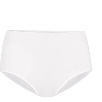 Teyli Classico Lot de 3 culottes taille haute en coton respirant et extensible pour femme , blanc, 46 Teyli Classico Lot de 3 culottes taille haute en coton respirant et extensible pour femme , blanc, 46