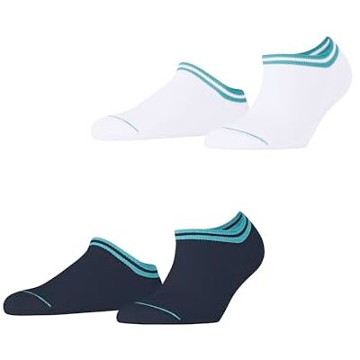 ESPRIT femme Base Stripe 2-Pack socquettes respirantes coton basses motif fantaisie rayé 2 paires ESPRIT femme Base Stripe 2-Pack socquettes respirantes coton basses motif fantaisie rayé 2 paires