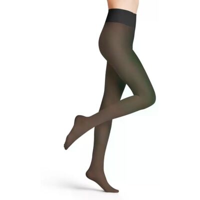 FALKE High Waist Sandbank 30 DEN W Ti transparents fantaisie 1 pièce, Collants Femme, Noir Black 3009, M FALKE High Waist Sandbank 30 DEN W Ti transparents fantaisie 1 pièce, Collants Femme, Noir Black 3009, M