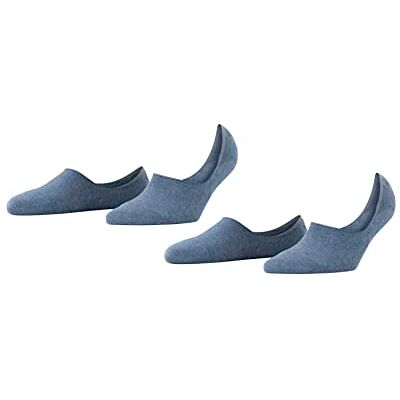 Burlington Everyday Multipack W In coton unies 2 paires, Chaussettes invisibles Femme, Bleu Light Denim 6660, 35-36 Burlington Everyday Multipack W In coton unies 2 paires, Chaussettes invisibles Femme, Bleu Light Denim 6660, 35-36