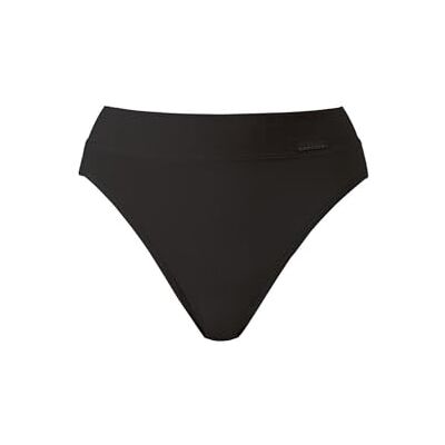 CALIDA Slip élastique, sous-vêtement pour femme, large ceinture souple, taille haute, respirant, jersey simple de qualité, Noir , 38-40 CALIDA Slip élastique, sous-vêtement pour femme, large ceinture souple, taille haute, respirant, jersey simple de qualité, Noir , 38-40