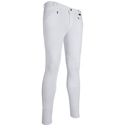 HKM 2004 Basic Pantalon d'équitation en tissu pour homme avec empiècements aux genoux Taille 42-56 HKM 2004 Basic Pantalon d'équitation en tissu pour homme avec empiècements aux genoux Taille 42-56