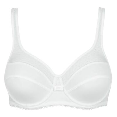 Nur Die Pure Elegance Bh Cotton Bügel-bh Mit Bio-baumwolle Weich Hautfreundlich Mit Breiten Trägern Spitze Mesh V-ausschnitt Soutien-gorge à couverture totale Femme Nur Die Pure Elegance Bh Cotton Bügel-bh Mit Bio-baumwolle Weich Hautfreundlich Mit Breiten Trägern Spitze Mesh V-ausschnitt Soutien-gorge à couverture totale Femme