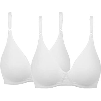 DIM Sans Armatures Mes Essentiels By X2 Soutien-Gorge Femme (lot de 2) DIM Sans Armatures Mes Essentiels By X2 Soutien-Gorge Femme (lot de 2)
