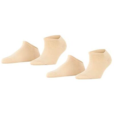 ESPRIT femme Uni 2-Pack socquettes respirantes coton chaussettes basses renforcées résistantes douces couture plate aux orteils multipack 2 paires ESPRIT femme Uni 2-Pack socquettes respirantes coton chaussettes basses renforcées résistantes douces couture plate aux orteils multipack 2 paires